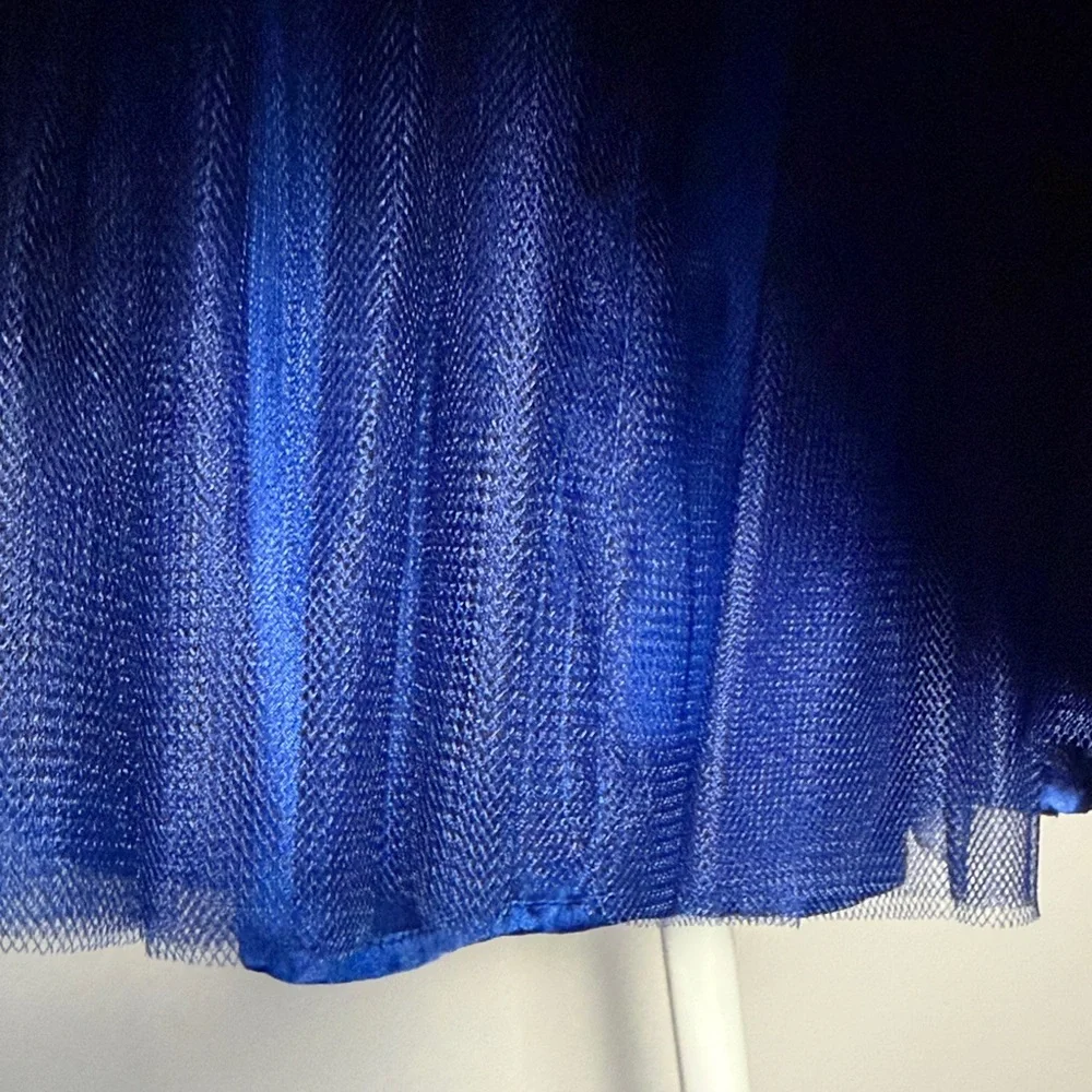 Twenty One Cobalt Bow Front Skirt (Size M)